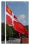Agersö<br>Danska flaggan, Dannebrogen. D