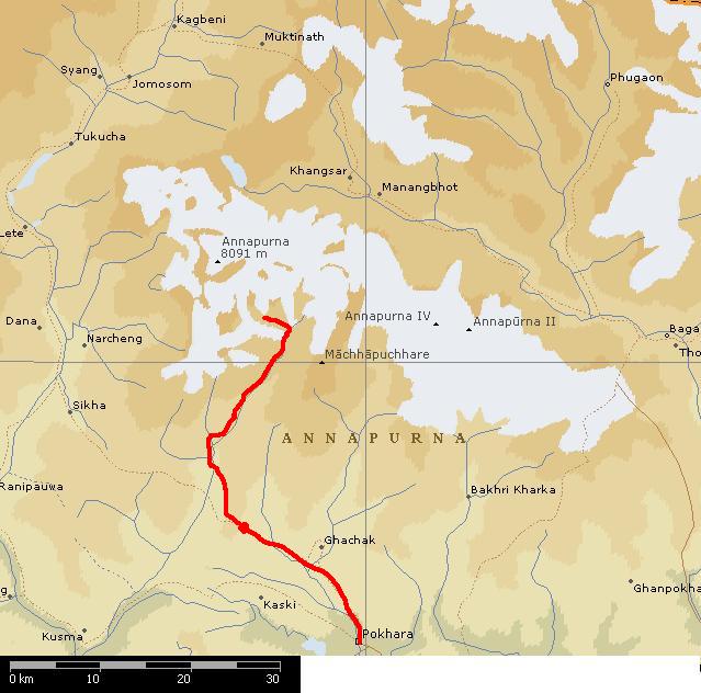 Karta Annapurna.