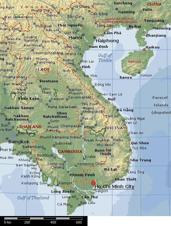 Karta Vietnamn.